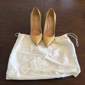 Versace colorblock patent leather heels